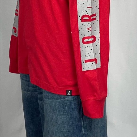Air Jordan Longsleeved Cement Red New with Tags Small Bred Retro Shirt - Picture 6 of 9